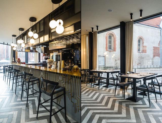 商業空間:里加老縣城現代風格餐廳設計
