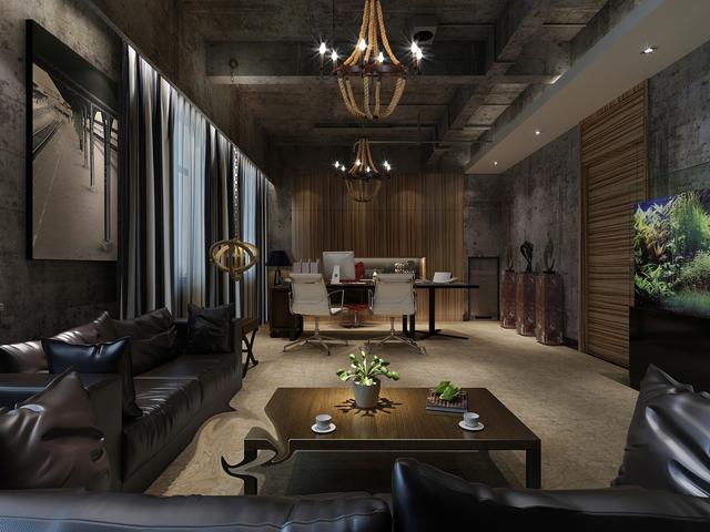 工業風格辦公室就應該這么設計，簡單大氣出效果